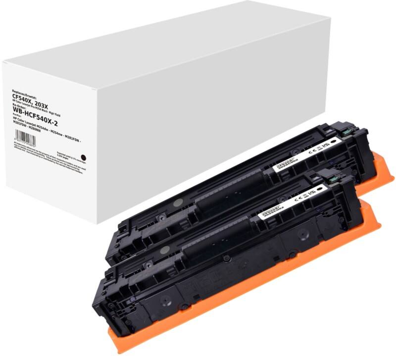 CF540X Compatibel HP Tonercartridge Zwart