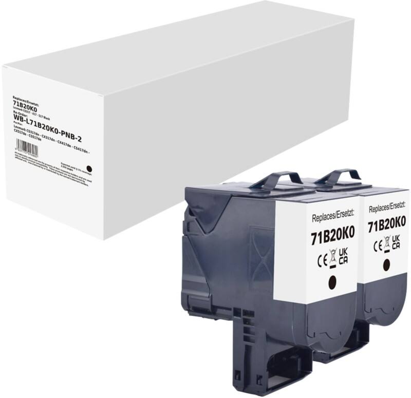 Compatibel Lexmark Tonercartridge Zwart