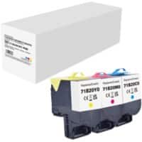 Compatibel Lexmark Tonercartridge Cyaan, magenta, geel 3 stuks