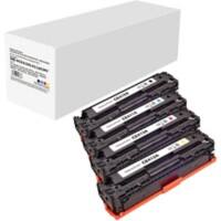 CE410X/CE411A/CE412A/CE413A Compatibel HP Tonercartridge Zwart, cyaan, magenta, geel 4 stuks
