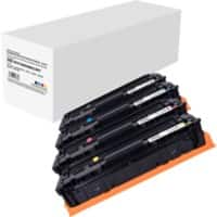 CF400X/CF401X/CF402X/CF403X Compatibel HP Tonercartridge Zwart, cyaan, magenta, geel 4 stuks