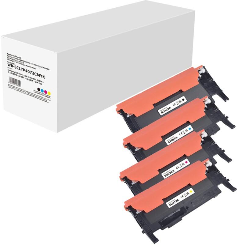 CLT-P4072C Compatibel Samsung Tonercartridge Zwart, cyaan, magenta, geel 4 stuks