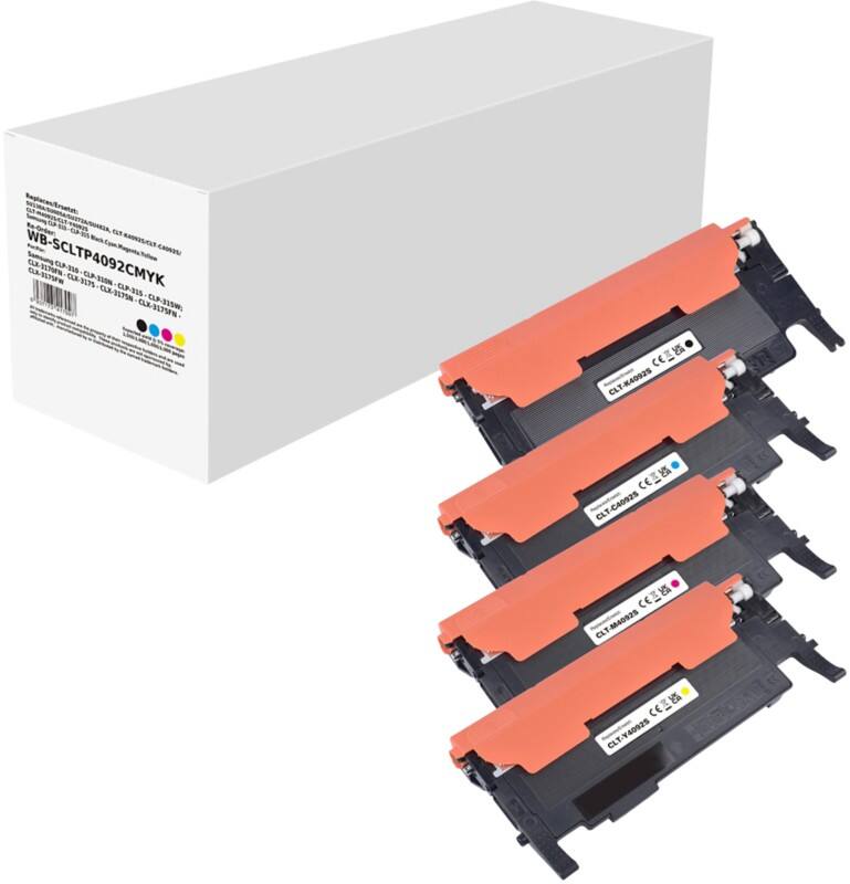 CLT-P4092C Compatibel Samsung Tonercartridge Zwart, cyaan, magenta, geel 4 stuks