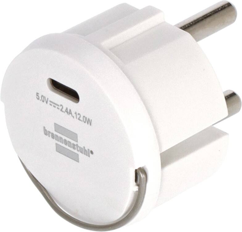 brennenstuhl Stopcontactadapter USB-C Wit 1508110010