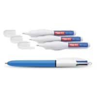 Tipp-Ex Shake 'n Squeeze Correctiepen Wit 8 ml + BIC 4 Kleuren Balpen