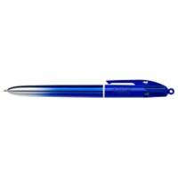BIC 4 Colours Smooth Balpen Blauw, Zwart, Rood, Groen Medium 0,32 mm Navulbaar