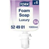 Tork Luxury Foam Handzeep S4 Transparant 524901 6 Stuks à 1000 ml