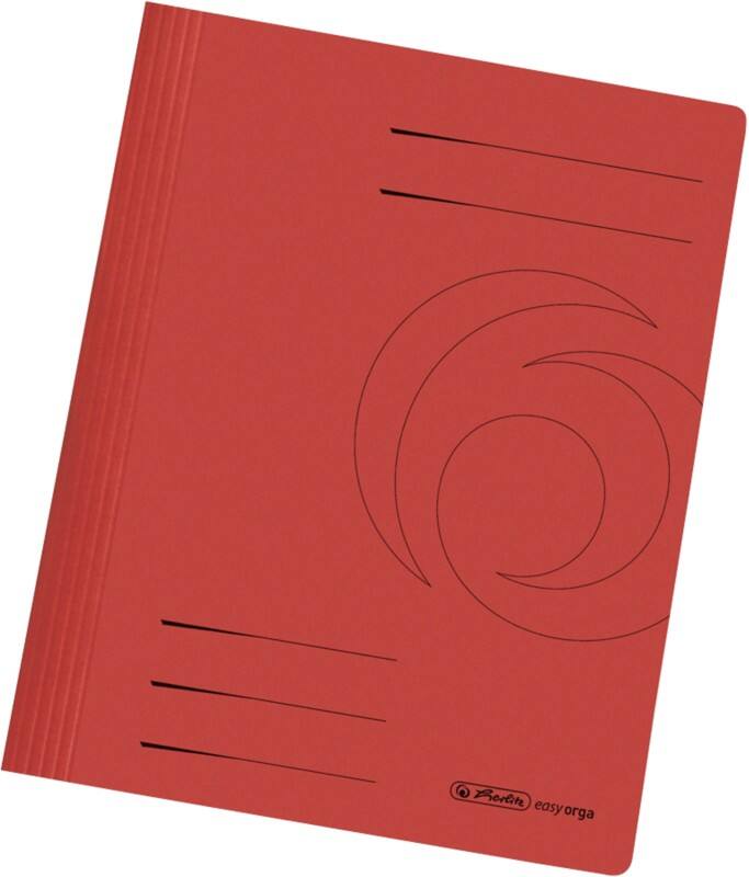 herlitz Snelhechter A4 Rood Karton Gerecycled 10 Stuks