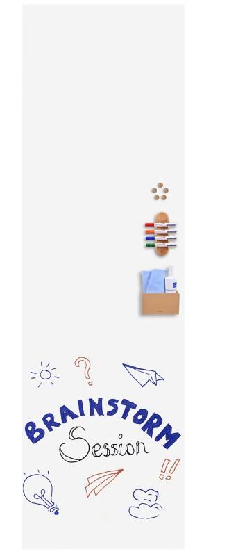 Legamaster WALL-UP Whiteboard Magnetisch Email 59,5 (B) x 200 (H) cm