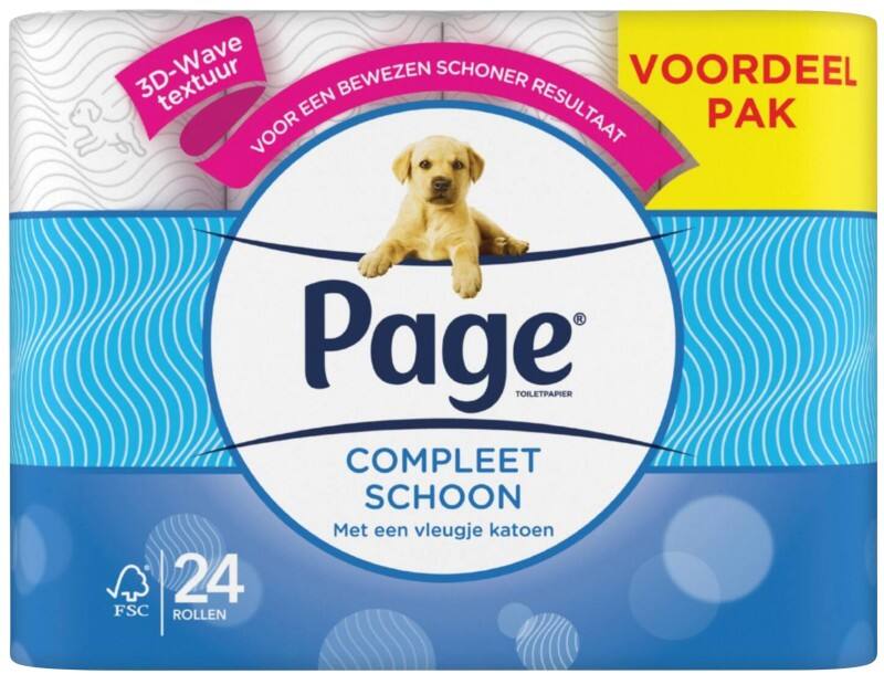 Page Compleet Schoon Toiletpapier 2-laags 24 Rollen