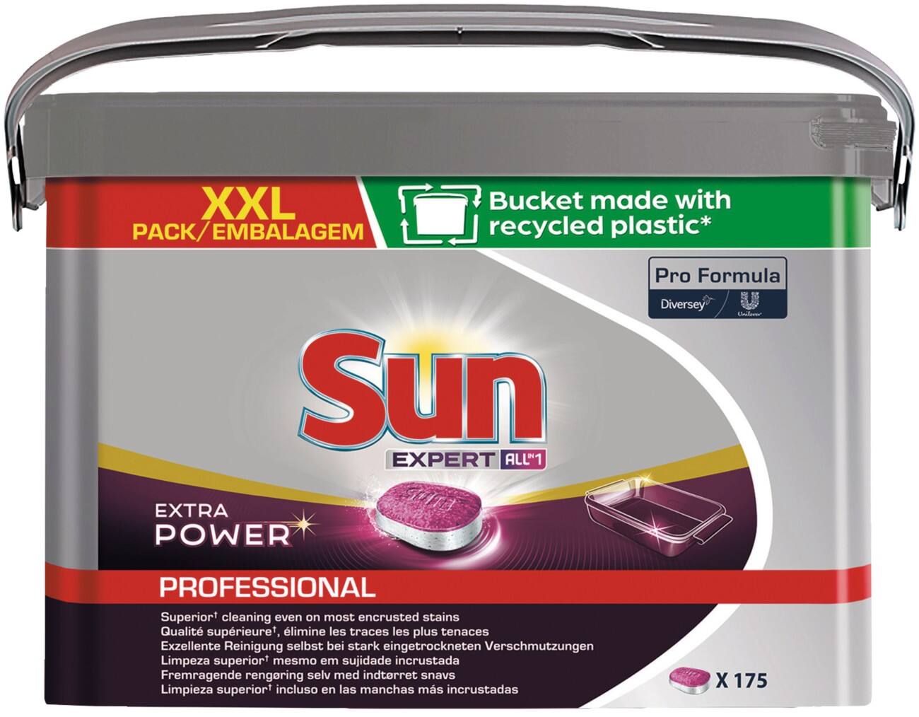 Sun Professional All-in-One Extra Power Vaatwastabletten 175 Stuks
