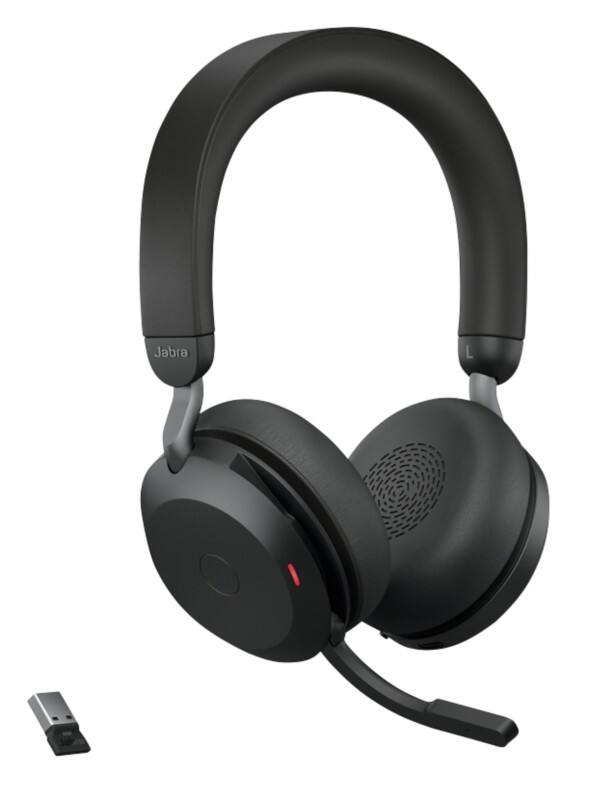 Jabra Evolve2 75 UC Bedraad / Draadloos Headset Over het hoofd Bluetooth Met Bluetooth Met microfoon Stereo Zwart