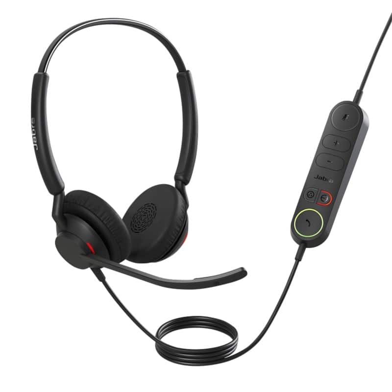 Jabra Engage 40 Bedraad Headset Over het hoofd USB Zonder Bluetooth Met microfoon Stereo Zwart