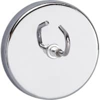 Maul Hook Cirkel Haakmagneet Zilver 9 kg draagkracht 51,5 mm