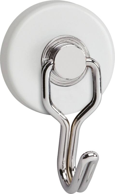 Maul Carousel Hook Cirkel Haakmagneet Wit 5 kg draagkracht 37 mm 2 Stuks