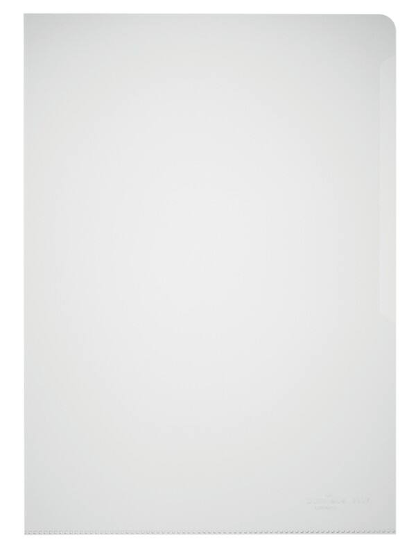 DURABLE Standaard L-map A4 Transparant PP (Polypropeen) 100 micron 0 Gaten 100 Stuks