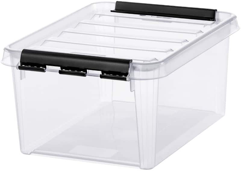 SmartStore Classic Kunststof Opbergdoos 8 l Met deksel Transparant 25 x 34 x 16 cm