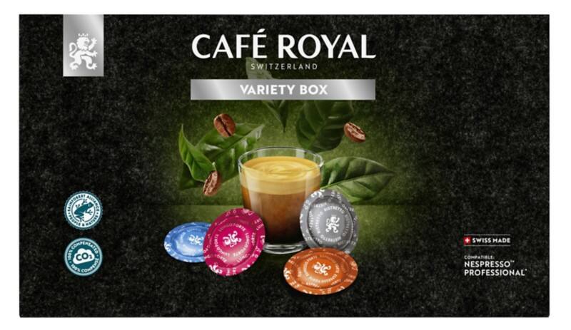 CAFÉ ROYAL Variety Box Koffiepads Pads Ristretto, Espresso Forte, Lungo, Lungo Forte Arabica 40 Stuks