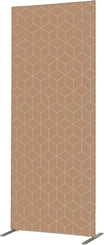 SHOWDOWN Deco Scheidingswand Aluminium Beige 1.020 x 450 x 2.020 mm