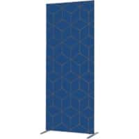 SHOWDOWN Deco Scheidingswand Aluminium Blauw 870 x 450 x 2.020 mm