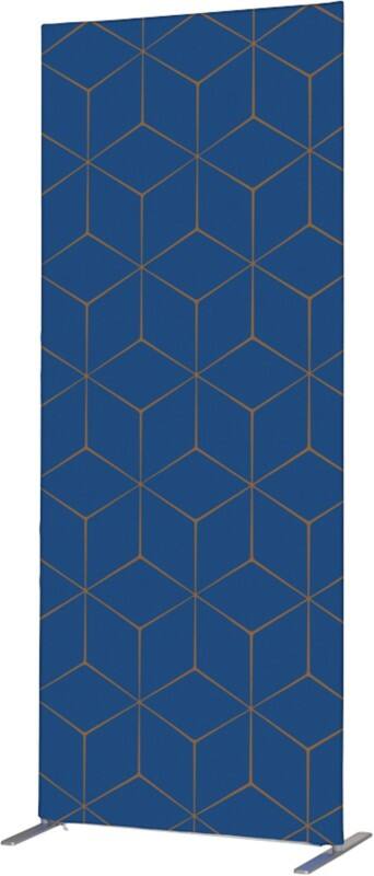 SHOWDOWN Deco Scheidingswand Aluminium Blauw 1.020 x 450 x 2.020 mm