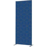 SHOWDOWN Deco Scheidingswand Aluminium Blauw 1.020 x 450 x 2.020 mm