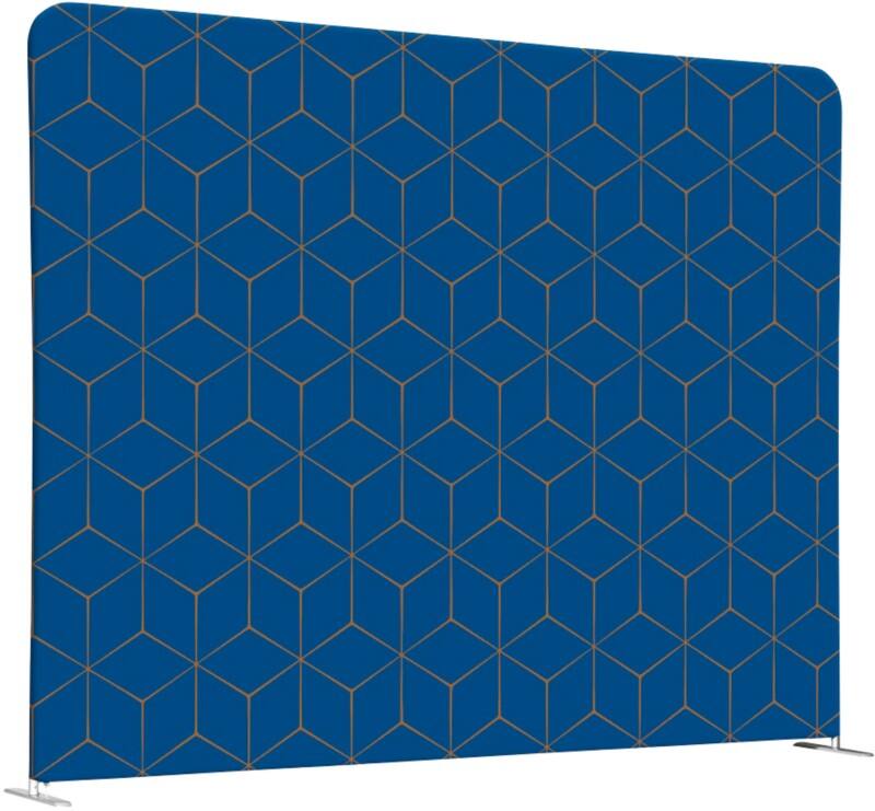 SHOWDOWN EU Scheidingswand Aluminium Blauw 1.984 x 450 x 1.502 mm