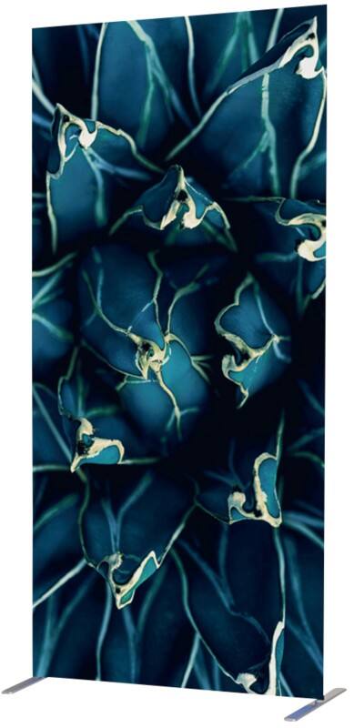 SHOWDOWN Deco Scheidingswand Aluminium Blauw 1.020 x 450 x 2.020 mm