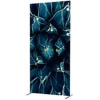 SHOWDOWN Deco Scheidingswand Aluminium Blauw 1.020 x 450 x 2.020 mm