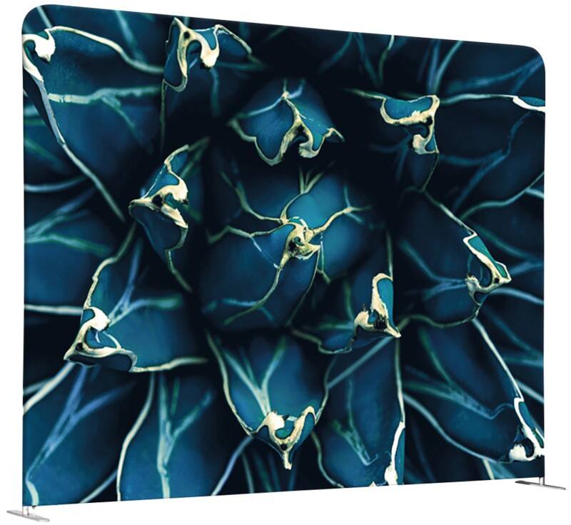 SHOWDOWN EU Scheidingswand Aluminium Blauw 1.984 x 450 x 1.502 mm