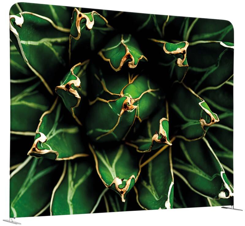 SHOWDOWN EU Scheidingswand Aluminium Groen 1.500 x 450 x 1.500 mm