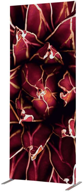 SHOWDOWN Deco Scheidingswand Aluminium Rood 870 x 450 x 2.020 mm