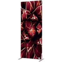 SHOWDOWN Deco Scheidingswand Aluminium Rood 870 x 450 x 2.020 mm