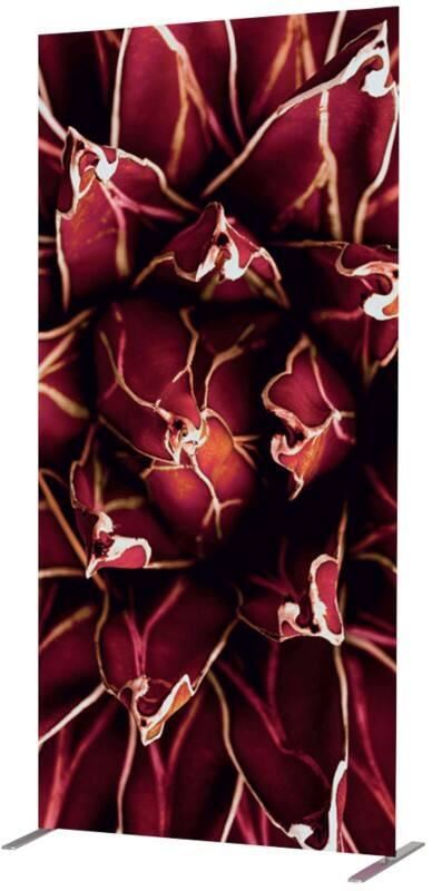 SHOWDOWN Deco Scheidingswand Aluminium Rood 1.020 x 450 x 2.020 mm