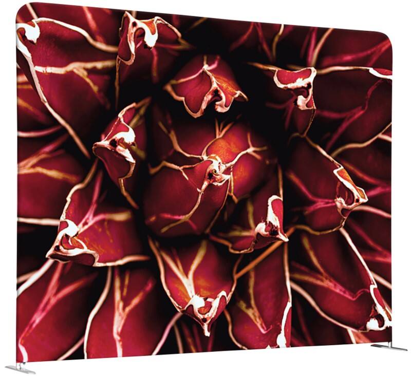 SHOWDOWN EU Scheidingswand Aluminium Rood 1.500 x 450 x 1.500 mm