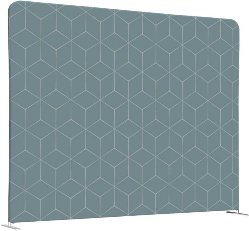 SHOWDOWN EU Scheidingswand Aluminium Grijs 1.984 x 450 x 1.502 mm