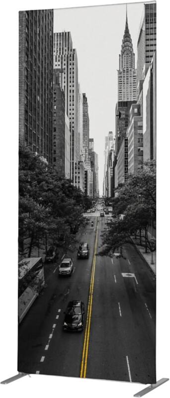 SHOWDOWN Deco Scheidingswand Aluminium Zwart 870 x 450 x 2.020 mm