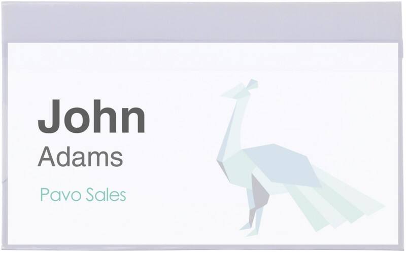 Pavo Naambadge Speld 54 x 90 mm 50 Stuks