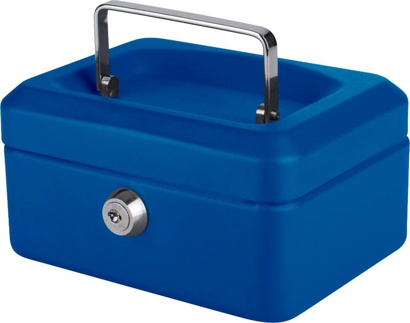 Pavo Geldkist Sleutel 152 x 123 x 80 mm Blauw