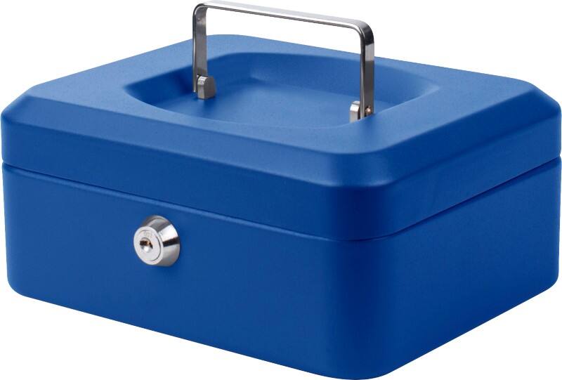Pavo Geldkist Sleutel 200 x 168 x 93 mm Blauw