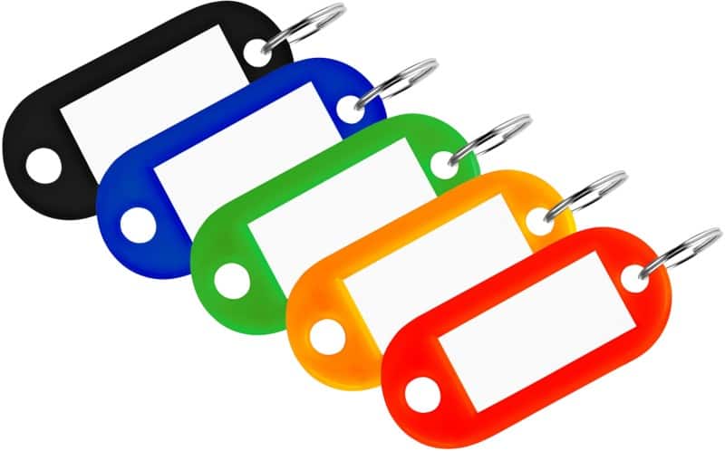 Pavo Sleutellabel Kleurenassortiment Pak van 20