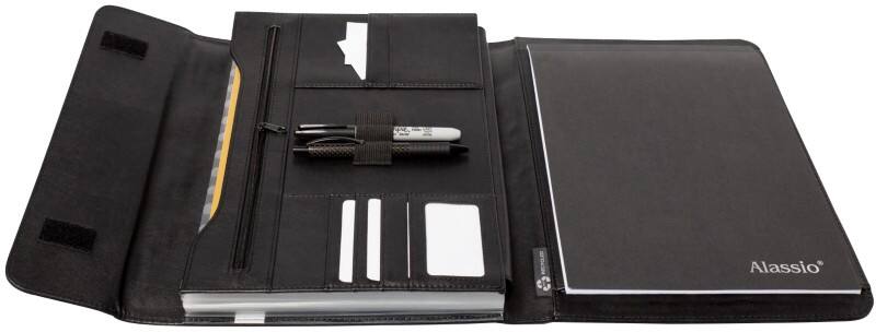 Alassio BALI Conferentiemap 26 x 4 x 33 cm PET (Polyetheentereftalaat) Antraciet