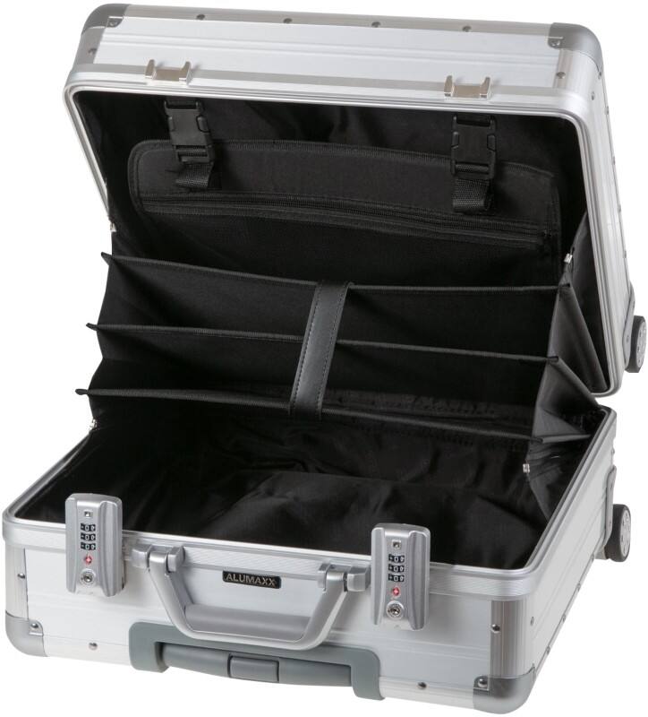 JSA Gemini Reiskoffer 39 x 21 x 42,5 cm Aluminium Zilver Mat