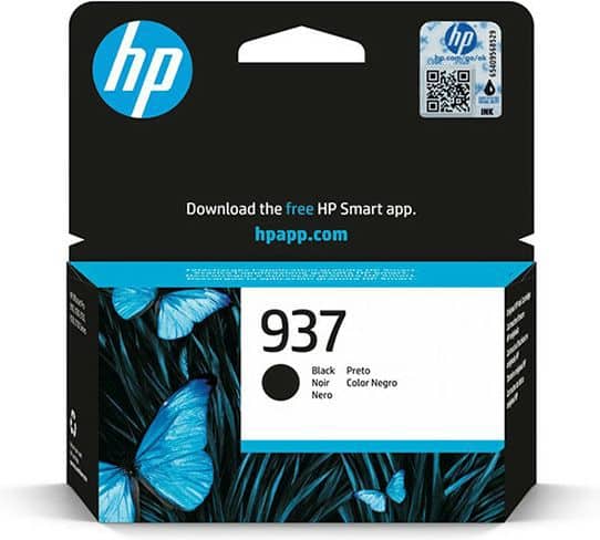 HP 937 Origineel Inktcartridge 4S6W5NE Zwart