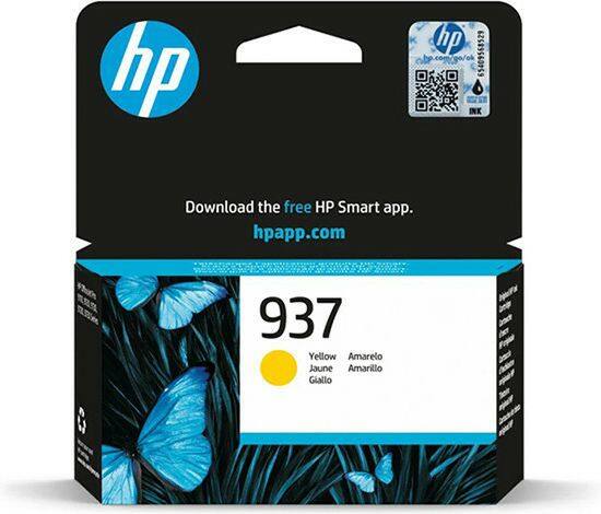 HP 937 Origineel Inktcartridge 4S6W4NE Geel