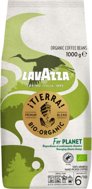 Lavazza Tierra Koffiebonen Bonen 6/10 Medium 1 kg