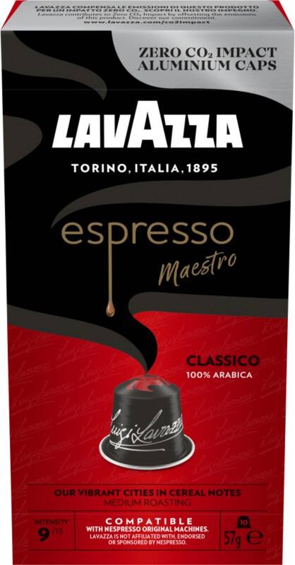 Lavazza Espresso Classico Koffiecups Nespresso Capsules Espresso 9/13 Dark Arabica 10 Stuks