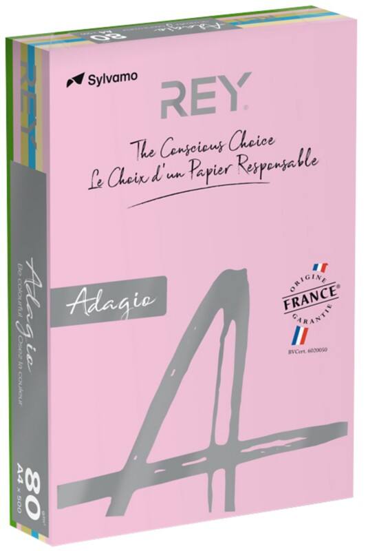 Rey Adagio A4 Gekleurd papier Kleurenassortiment 160 g/m² 5 x 50 Vellen