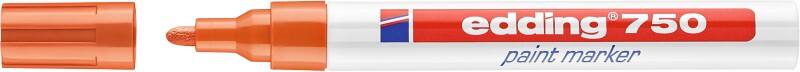 edding 750 Permanent Lakmarker Oranje Medium Ronde punt - 4 mm