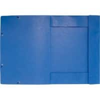 Exacompta 3-flap map met elastiek 59507E A3 Blauw Glanskarton 32 x 0,5 x 44 cm 5 Stuks